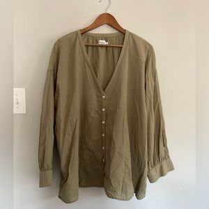 VGUC Esby Lauren top in sage green, sz 3X/4X